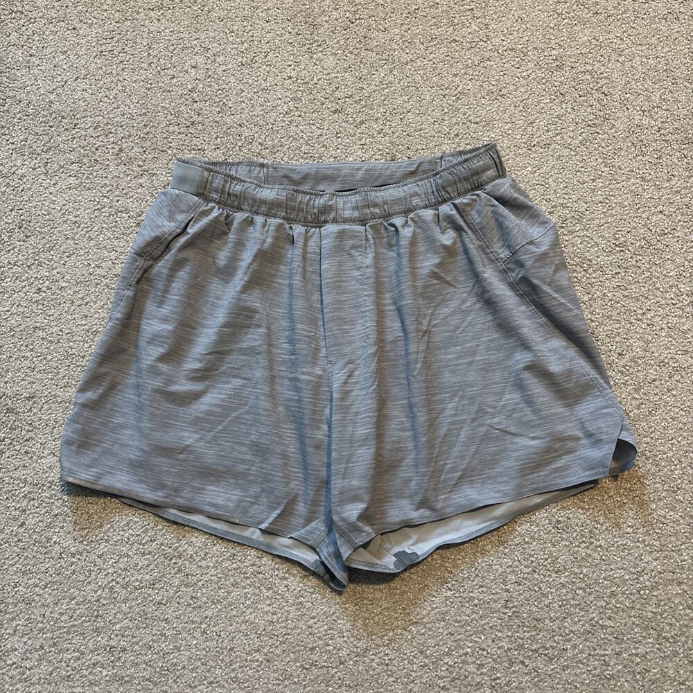 Lululemon Surge Shorts Mens Sz Small Gray 4” Inseam Lined Athletic Training Gym